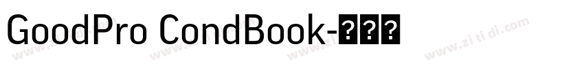 GoodPro CondBook字体转换